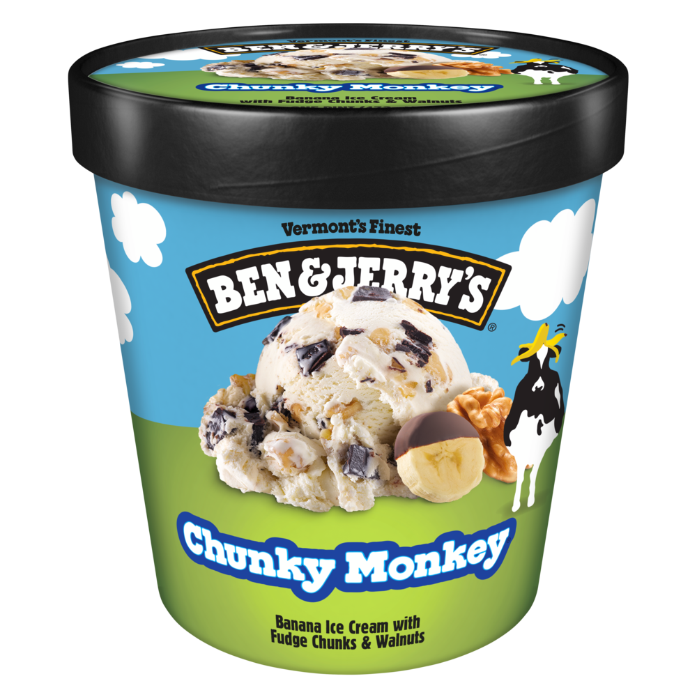 Chunky Monkey Ice Cream 16 oz