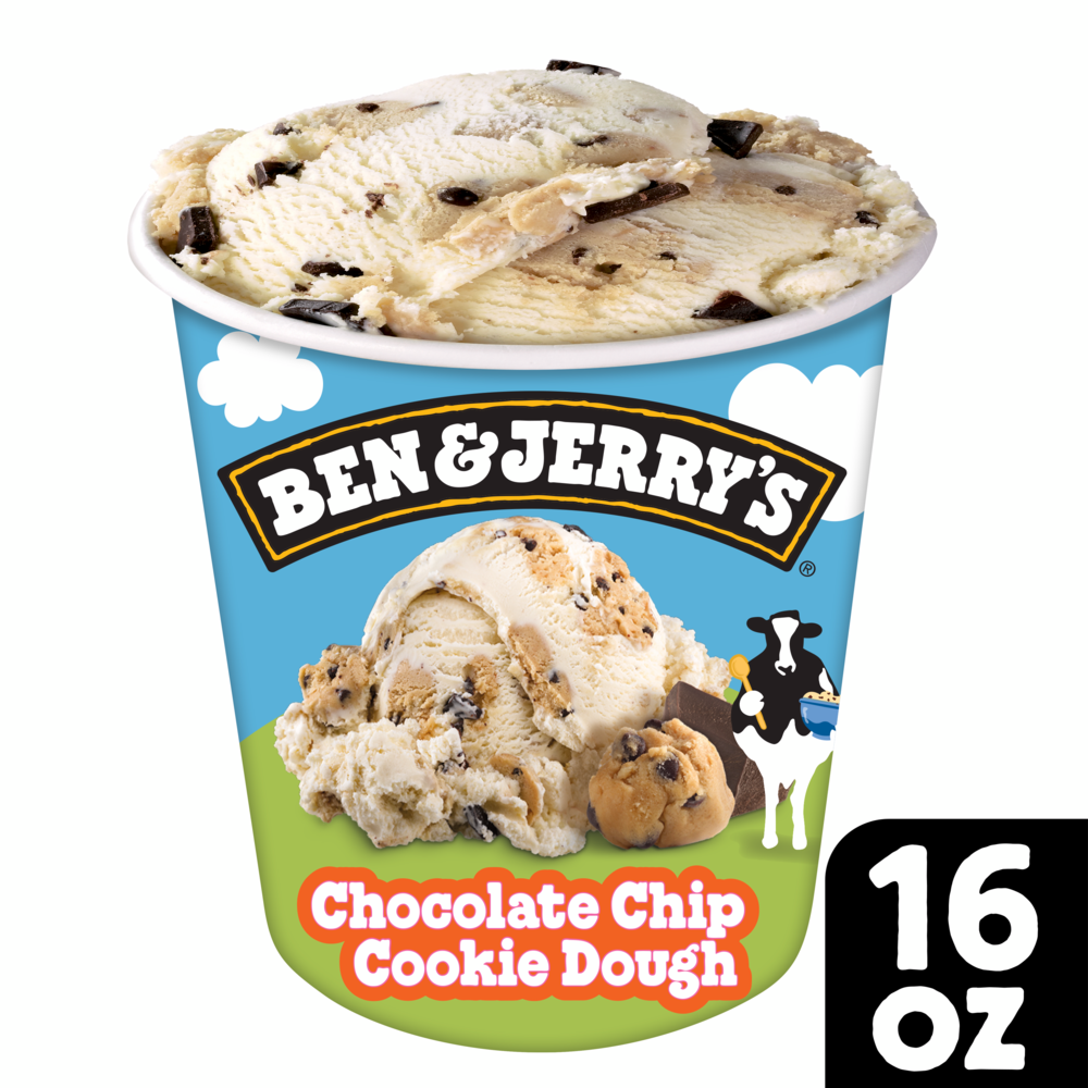 Chocolate Chip Cookie Dough Ice Cream 16 oz