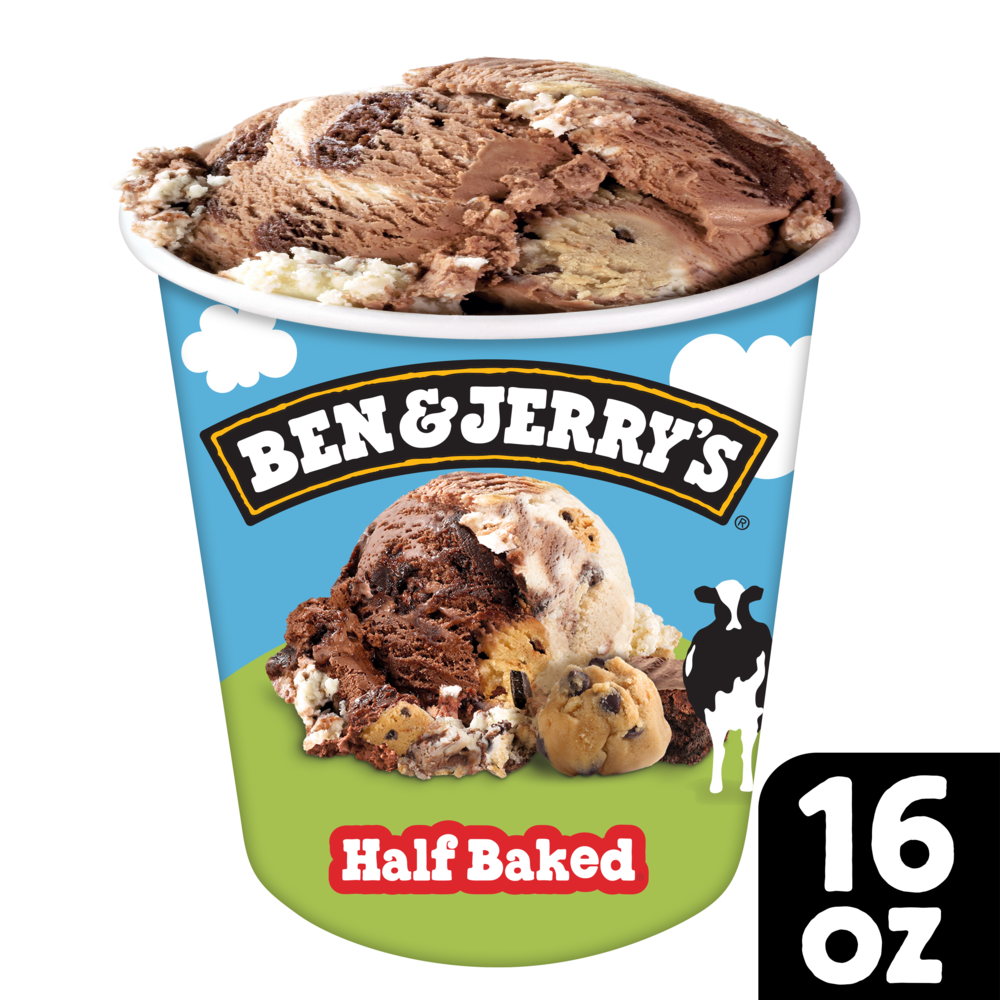Half Baked Ice Cream 16 oz