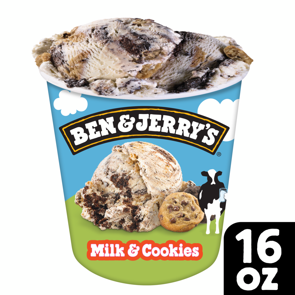 Milk & Cookies Ice Cream 16 oz
