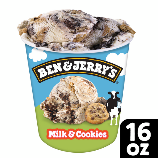 Milk & Cookies Ice Cream 16 oz