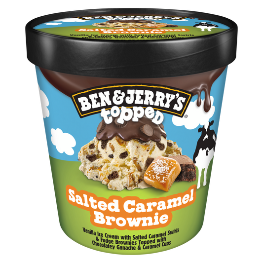 Topped Salted Caramel Brownie Ice Cream 15.2 oz