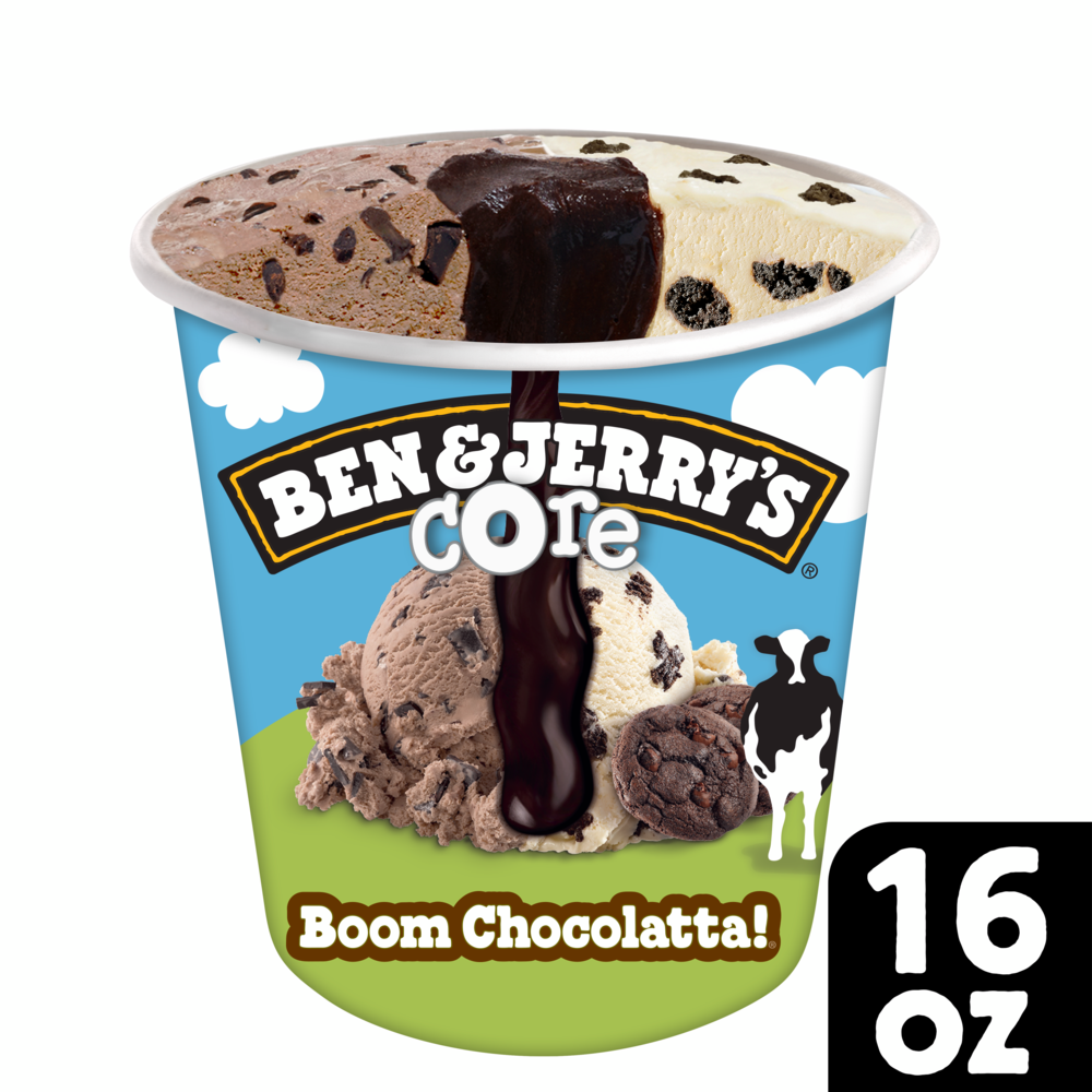Boom Chocolatta Cookie Core Ice Cream 16 oz