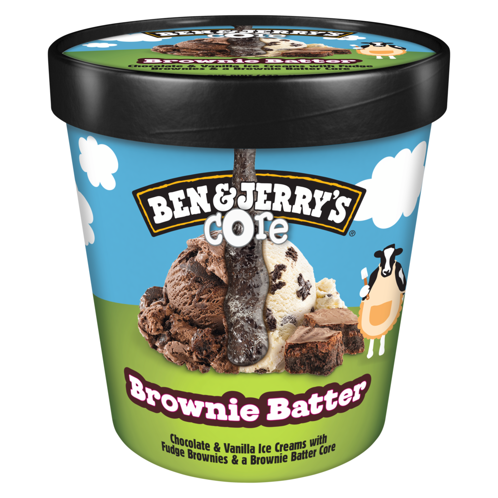 Brownie Batter Core Ice Cream 16 oz