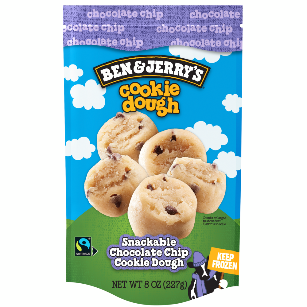 Frozen Chocolate Chip Cookie Dough Chunks 8 oz