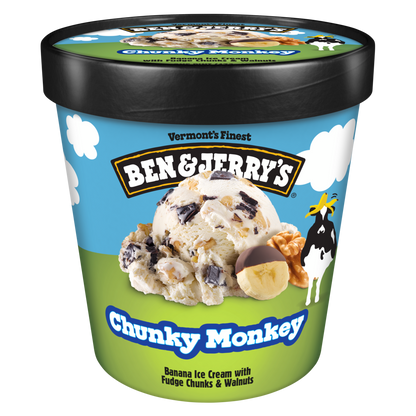 Chunky Monkey Ice Cream 16 oz