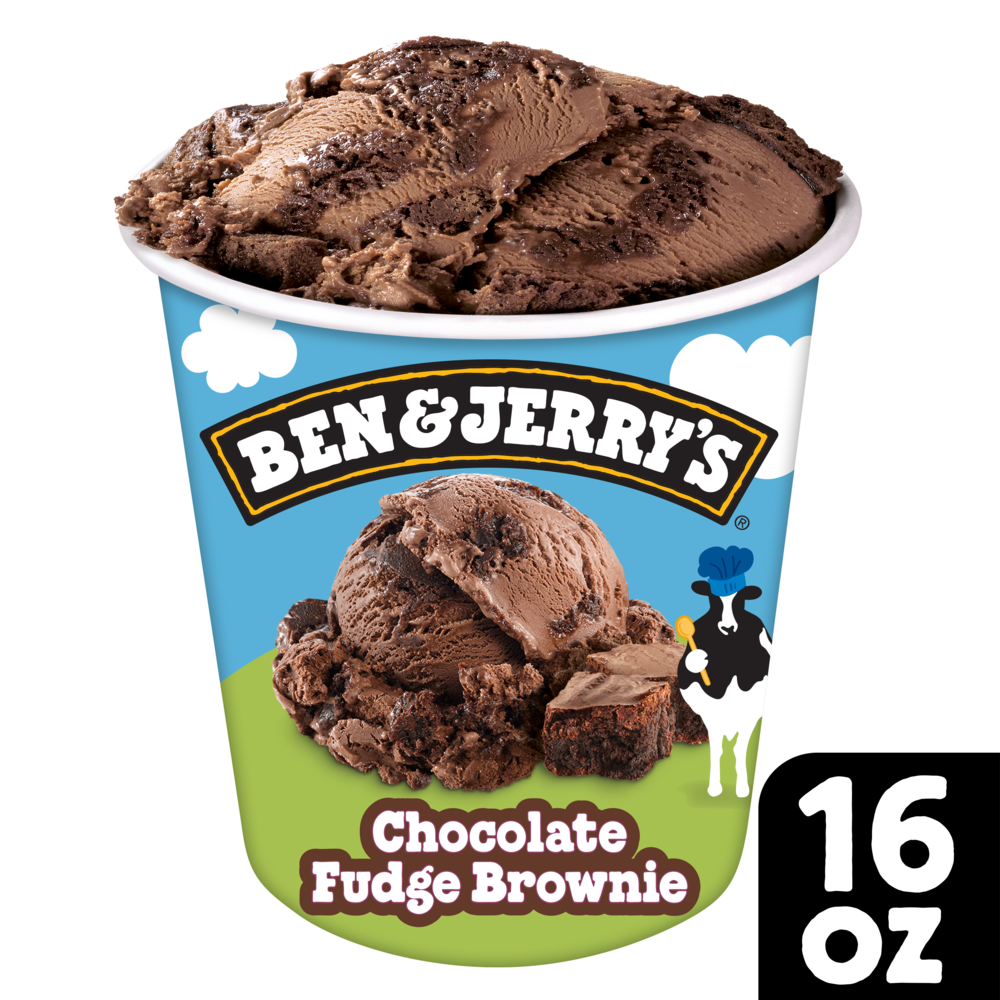 Chocolate Fudge Brownie Ice Cream 16 oz