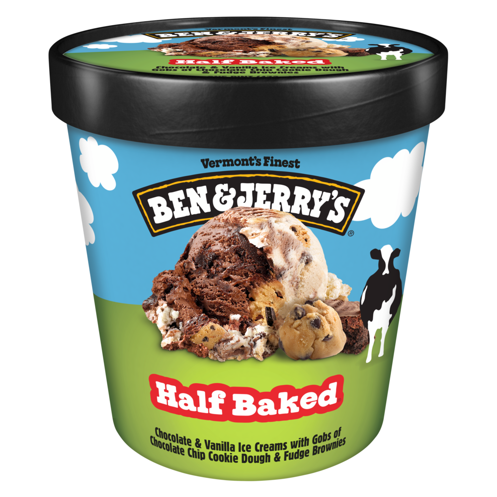 Half Baked Ice Cream 16 oz