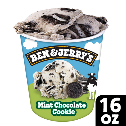 Mint Chocolate Cookie Ice Cream 16 oz