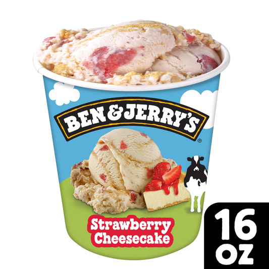 Strawberry Cheesecake Ice Cream 16 oz