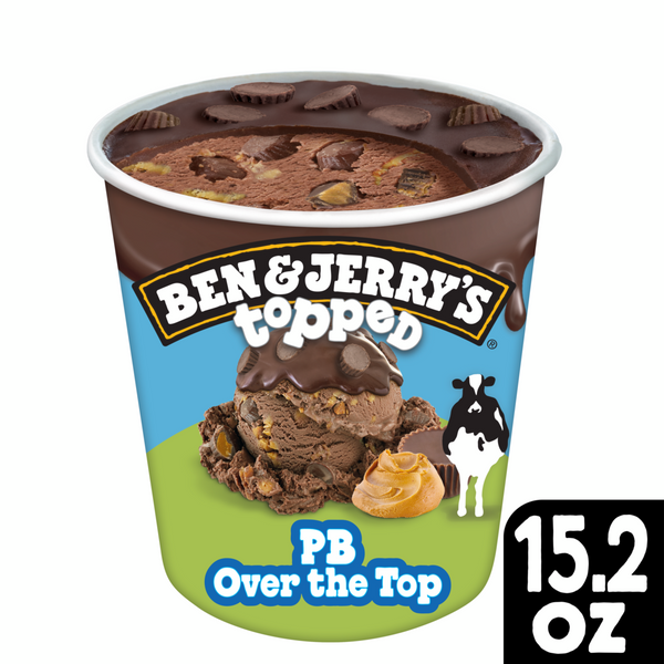 Topped PB Over the Top Ice Cream 15.2 oz Ben & Jerry's Delivery