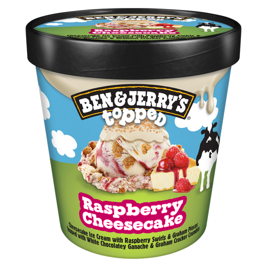 Topped Raspberry Cheesecake Ice Cream 15.2 oz