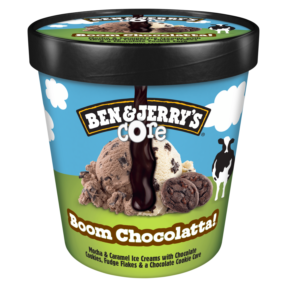 Boom Chocolatta Cookie Core Ice Cream 16 oz