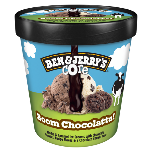Boom Chocolatta Cookie Core Ice Cream 16 oz