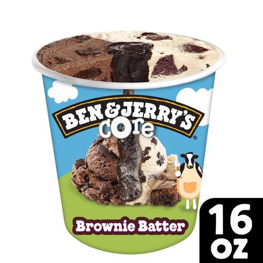Brownie Batter Core Ice Cream 16 oz